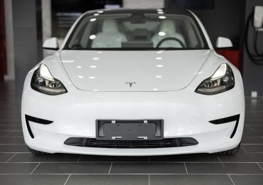 Image of a custom tesla.